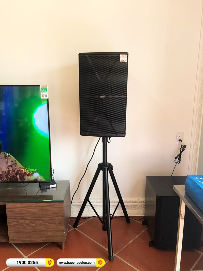 Lắp đặt d&agrave;n karaoke trị gi&aacute; gần 40 triệu cho chị Lan Anh tại H&agrave; Nội (Alto AT2000II, VM620A, X6 Luxury, SW612B, BJ-U500) 