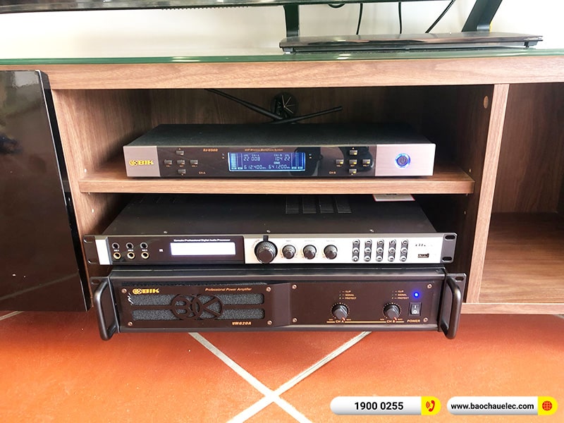 Lắp đặt d&agrave;n karaoke trị gi&aacute; gần 40 triệu cho chị Lan Anh tại H&agrave; Nội (Alto AT2000II, VM620A, X6 Luxury, SW612B, BJ-U500) 