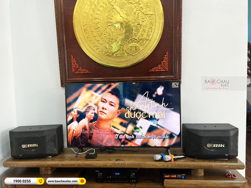 Lắp đăt dàn karaoke gia đình anh Thành