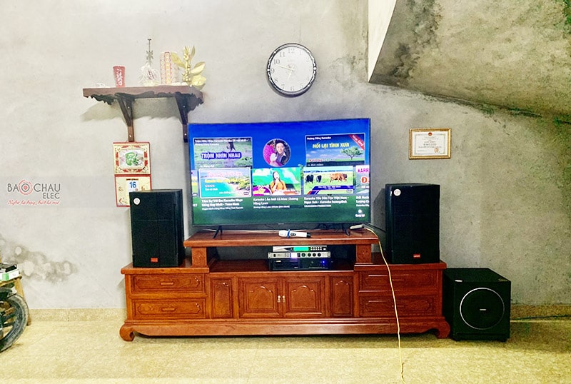 Lắp đặt d&agrave;n karaoke anh Thi&ecirc;m tại Bắc Ninh