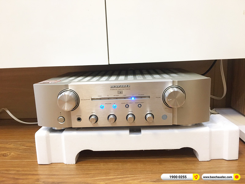 Lắp đặt dàn nghe nhạc hơn 63tr cho anh Hưng tại Bắc Ninh (B&W 603 S2 Anniversary Edition, Marantz PM8006)