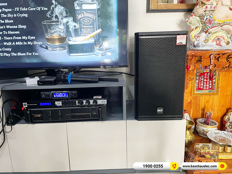 Lắp đặt dàn karaoke RCF hơn 60tr cho chú Định tại Đồng Nai (RCF X-MAX 10, CA-J802, KX180A, Pasion 12SP, VM300)