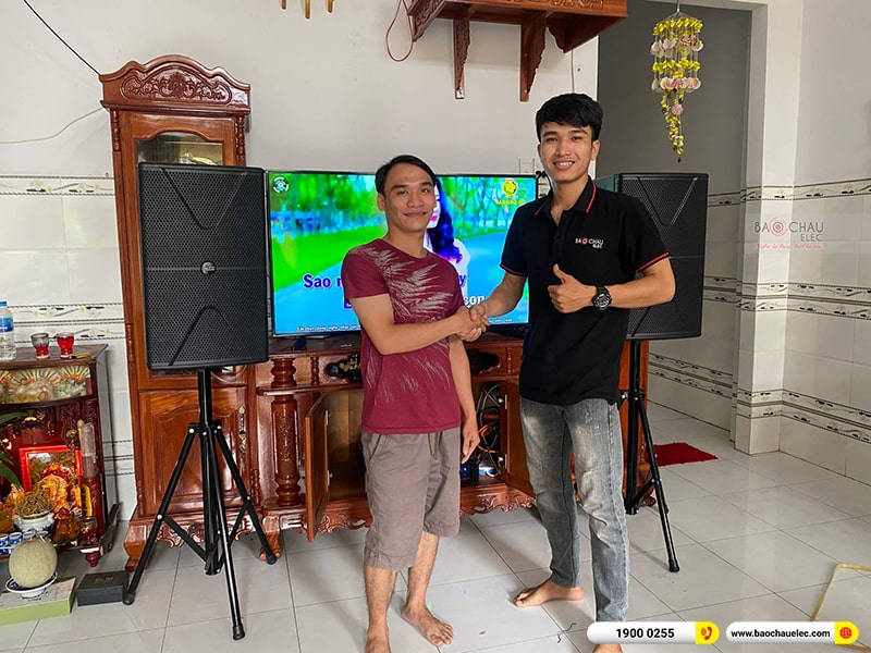 Lắp đặt dàn karaoke trị giá khoảng 30 triệu cho anh Trực tại Đồng Nai