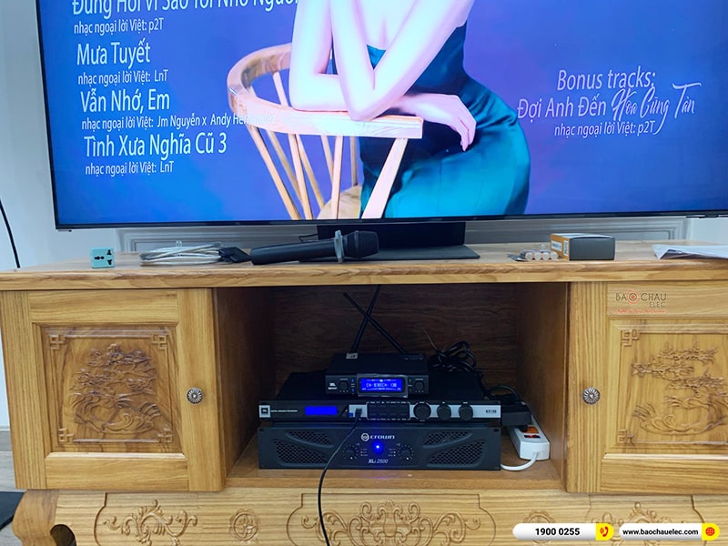 Lắp đặt dàn karaoke trị giá hơn 100 triệu cho anh Ngôn