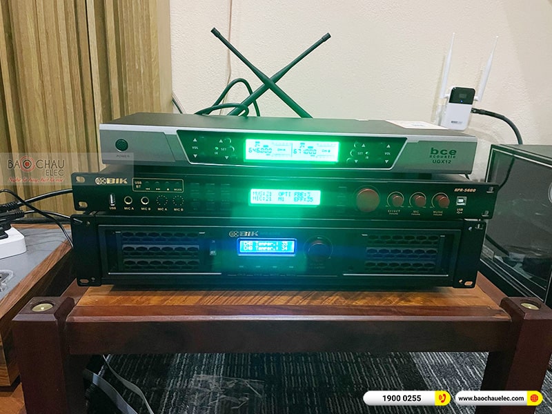 Lắp đặt dàn karaoke gia đình anh Trung