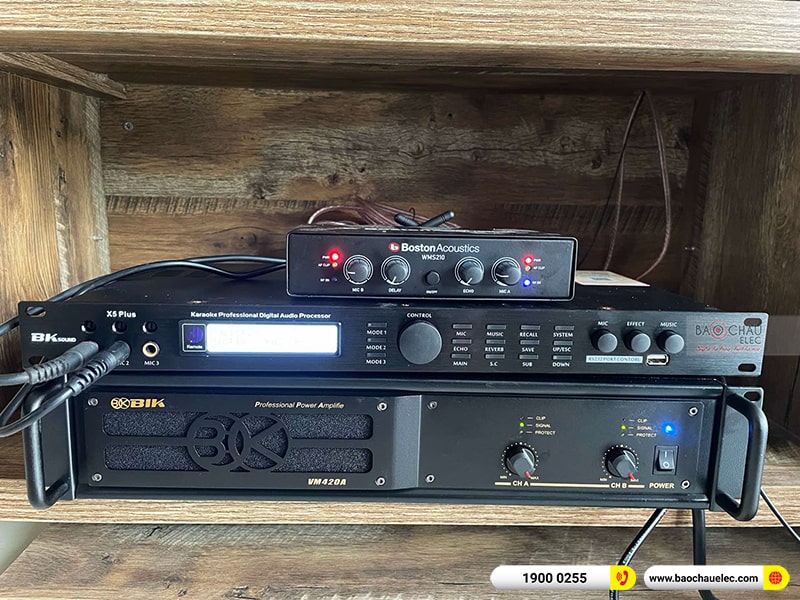 Lắp đặt dàn karaoke gia đình anh Vinh