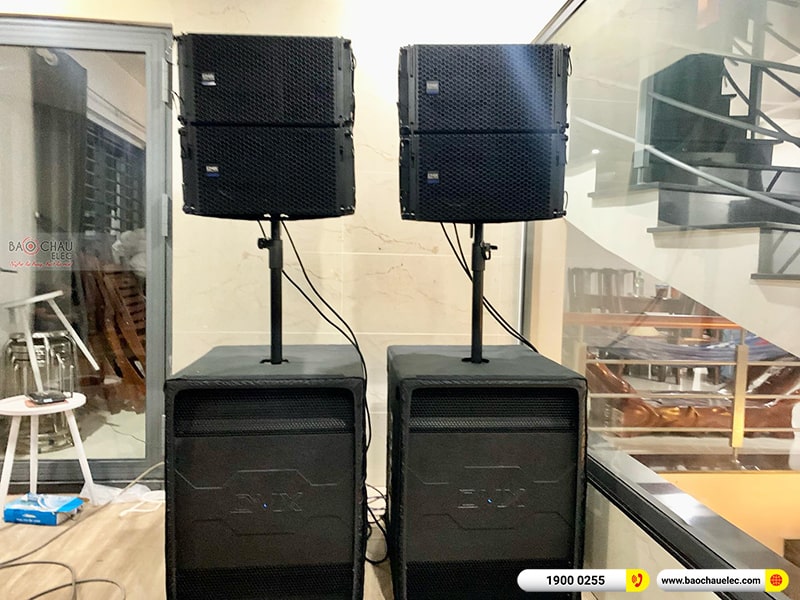 Lắp đặt dàn Line Array DMX cho anh Kỳ