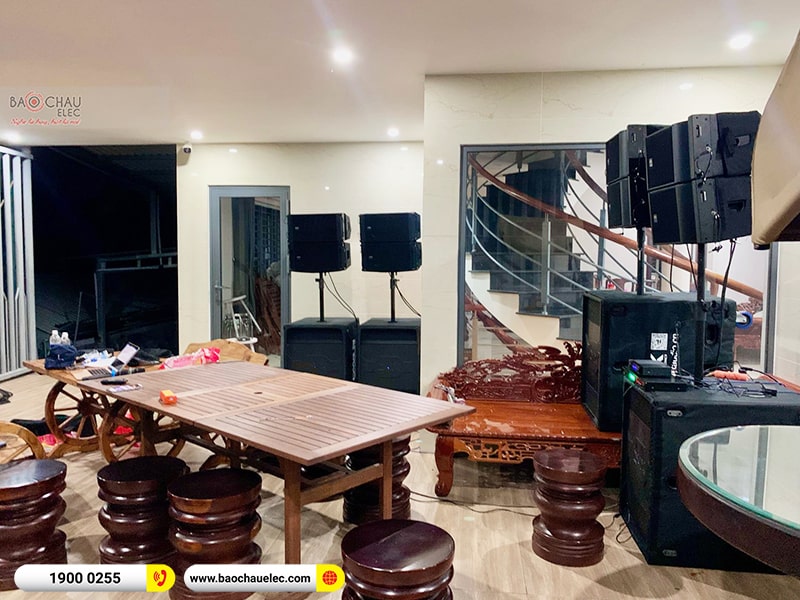 Lắp đặt dàn Line Array DMX cho anh Kỳ