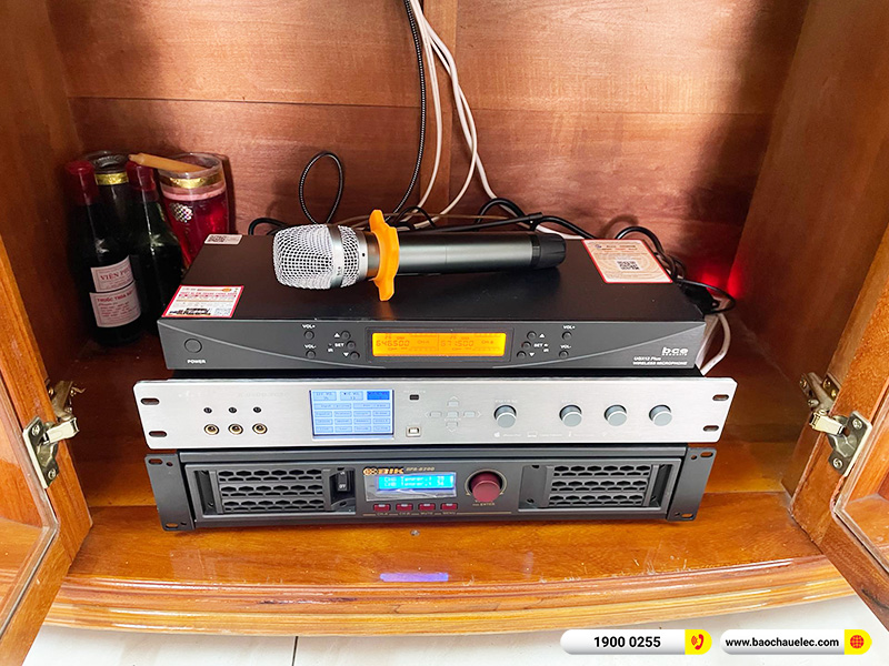 Lắp đặt dàn karaoke Denon 69tr cho chú Minh tại Đồng Nai (Denon DN712, BPA-6200, K9800 New, Domus Sub15W, UGX12 Plus) 