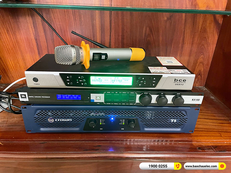 Lắp đặt dàn karaoke trị giá hơn 60 triệu cho anh Hà tại Đồng Nai (JBL PRX12M, Crown T5, KX180A, BCE UGX12) 