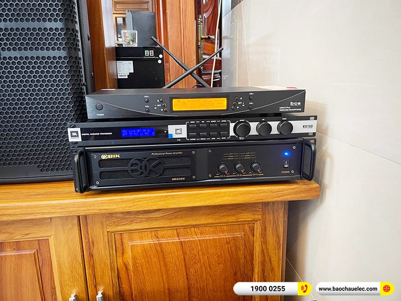 Lắp đặt dàn karaoke JBL hơn 72tr cho anh Duy tại Đồng Nai (JBL KP4012 G2, VM830A, KX180A, BSP-W151, UGX12 Plus) 