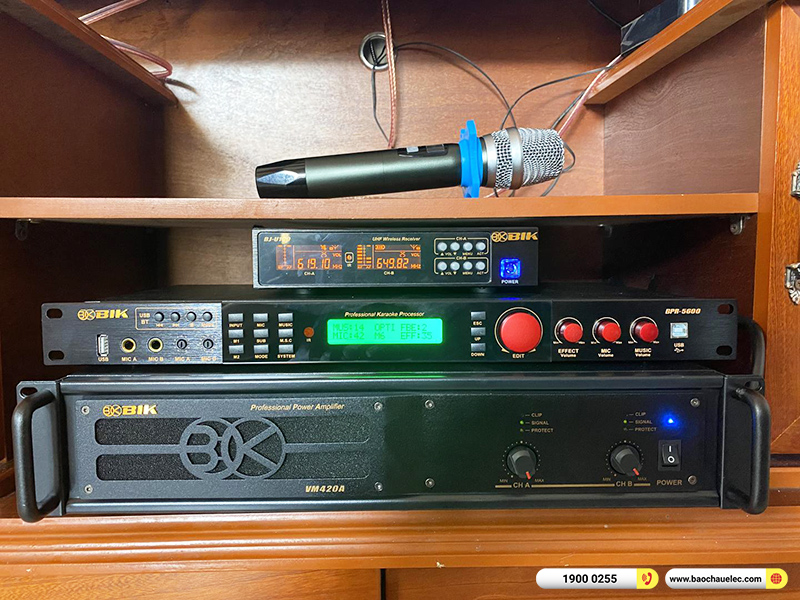 Lắp đặt dàn karaoke trị giá khoảng 30 triệu cho anh Thà tại Đồng Nai (BIK BSP 412II, BIK VM420A, BPR-5600, BIK BJ-U100)