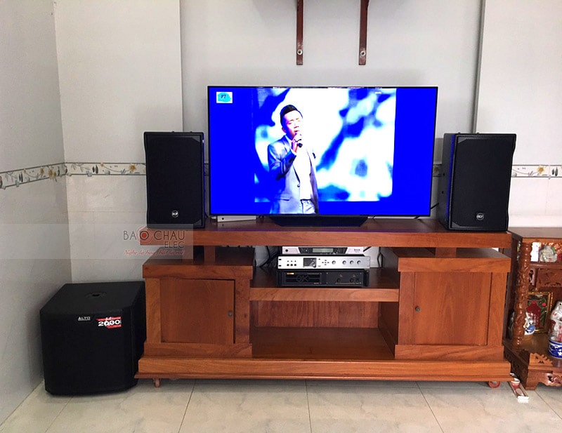 C&ocirc;ng tr&igrave;nh lắp đặt loa RCF cho d&agrave;n karaoke gia đ&igrave;nh h5