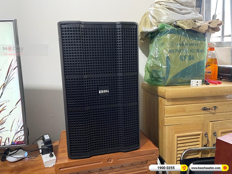 Lắp đặt dàn karaoke gia đình anh Long
