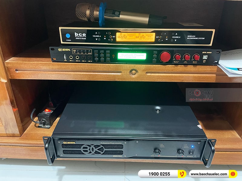 Lắp đặt dàn karaoke gia đình anh Long