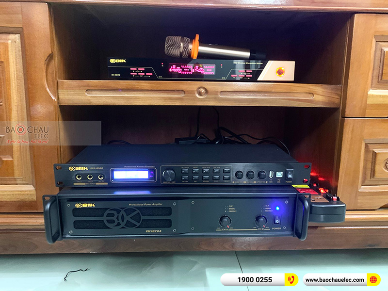 Lắp đặt dàn karaoke gia đình anh Kiên