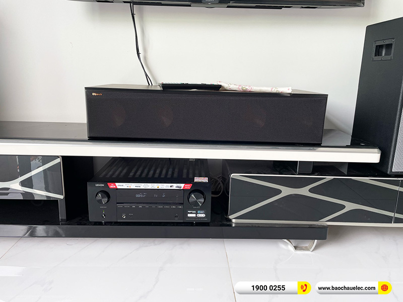 Lắp đặt d&agrave;n nghe nhạc, xem phim trị gi&aacute; hơn 70 triệu cho anh Thanh tại Đồng Nai (Klipsch RP8000F II, RP-504C II, Denon AVC-X3700H) 