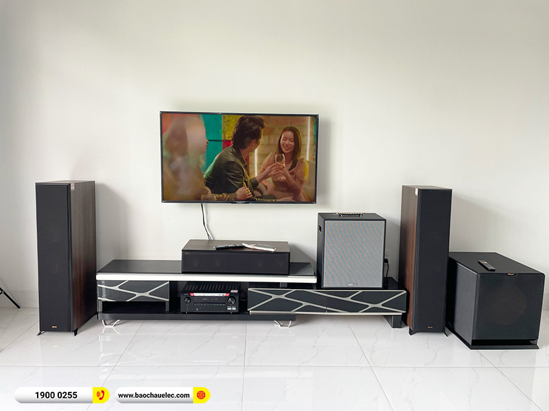 Lắp đặt d&agrave;n nghe nhạc, xem phim trị gi&aacute; hơn 70 triệu cho anh Thanh tại Đồng Nai (Klipsch RP8000F II, RP-504C II, Denon AVC-X3700H) 
