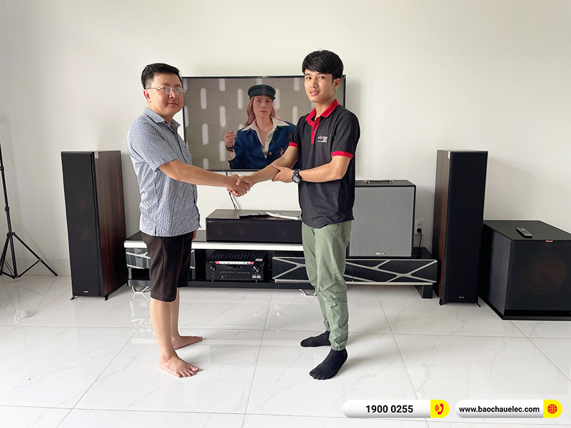 Lắp đặt d&agrave;n nghe nhạc, xem phim trị gi&aacute; hơn 70 triệu cho anh Thanh tại Đồng Nai (Klipsch RP8000F II, RP-504C II, Denon AVC-X3700H) 
