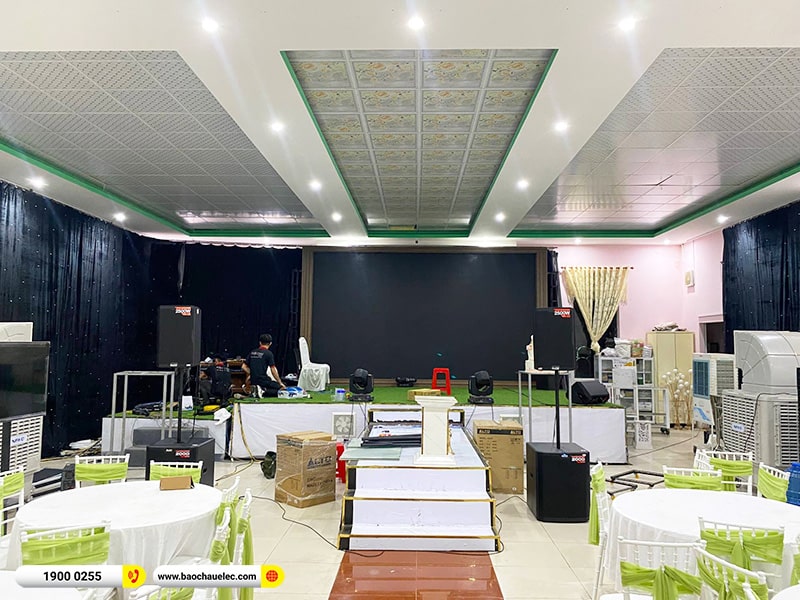 Lắp đặt dàn âm thanh 180tr cho TT Tiệc cưới Thanh Bình tại Đồng Nai (TS415, TS412, TS418S, KX850, Live 1604, Actpro DSP48,…)