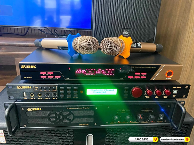 Lắp đặt dàn karaoke RCF hơn 67tr cho anh Bảo tại Đồng Nai (RCF EMAX 3112 MK2, VM840A, BPR-5600, W66 Plus, BJ-U600) 