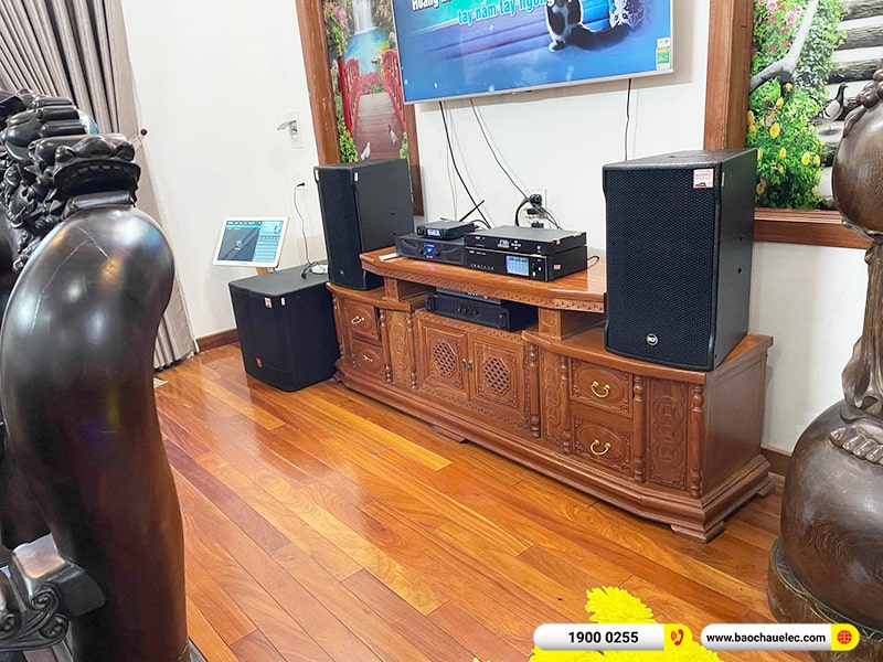 Lắp đặt dàn karaoke RCF 150tr cho anh Cường tại Đồng Nai (RCF CMAX 4112, DAD 950, Xli2500, K9900II Luxury, CV18S,…) 