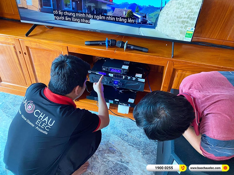 Lắp đặt d&agrave;n karaoke trị gi&aacute; gần 90 triệu cho anh Du tại Đồng Nai (JBL KP4012 G2, Xli2500, KX180A, TS315S, VM300, BKSound M8) 