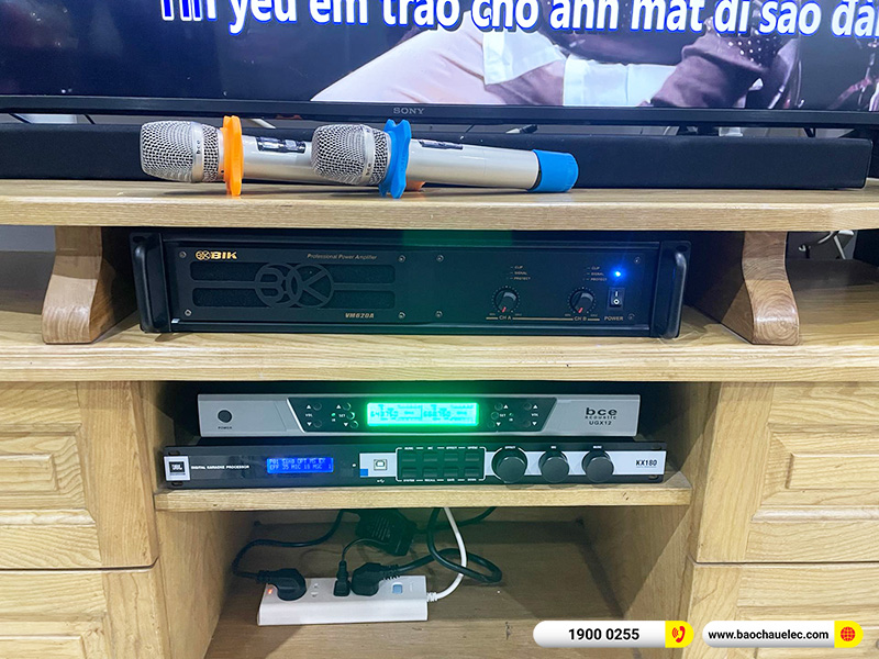 Lắp đặt dàn karaoke trị giá hơn 50 triệu cho anh Đức tại Đồng Nai (JBL XS12, VM620A, KX180A, BCE UGX12) 