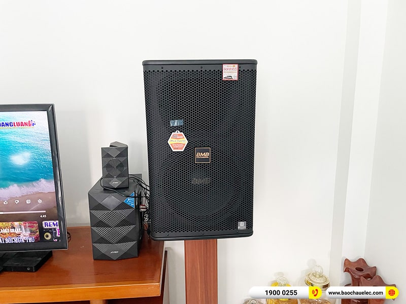 Lắp đặt dàn karaoke BMB gần 82tr cho anh Dương tại Đồng Nai (BMB 1212SE, BPA-8200, KSP-50, TS15S, WB-5000S, AAP P8)