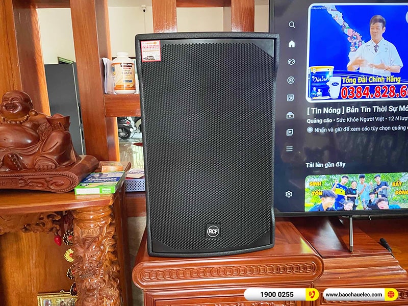 Lắp đặt dàn karaoke RCF hơn 92tr cho anh Huy tại Đồng Nai (3112 MK2, DAD 950, K9900II Luxury, Alto TS15S, VM300, AAP P8) 