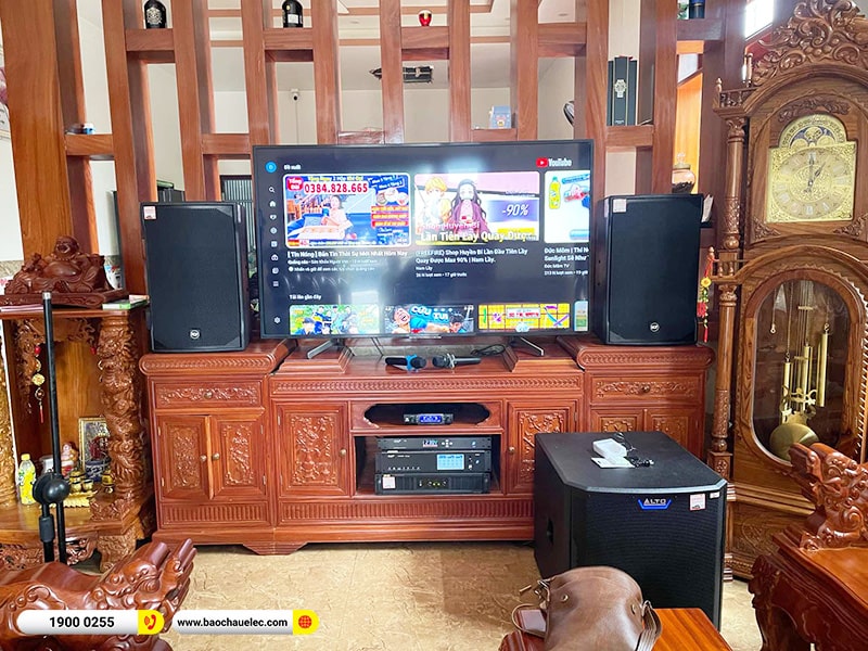 Lắp đặt d&agrave;n karaoke RCF hơn 92tr cho anh Huy tại Đồng Nai