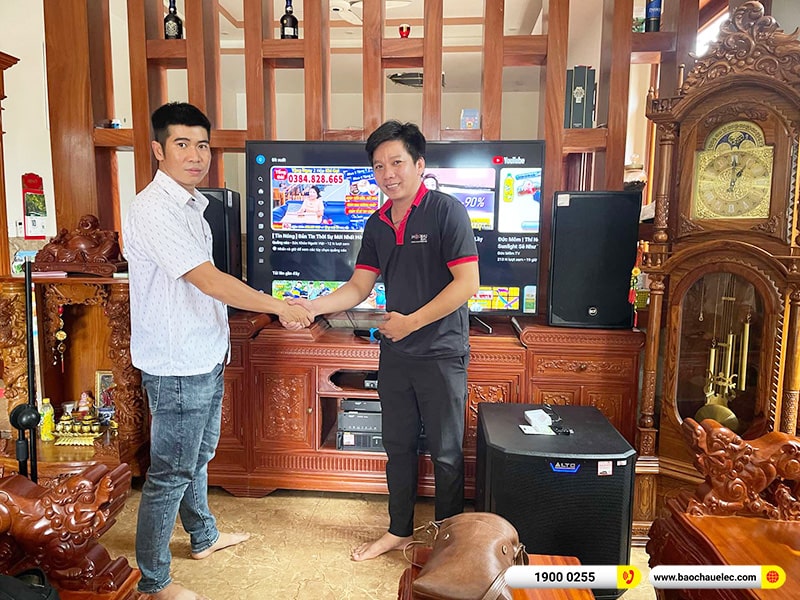 Lắp đặt dàn karaoke RCF hơn 92tr cho anh Huy tại Đồng Nai (3112 MK2, DAD 950, K9900II Luxury, Alto TS15S, VM300, AAP P8) 