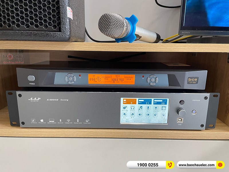 Lắp đặt dàn karaoke gia đình anh Kiên