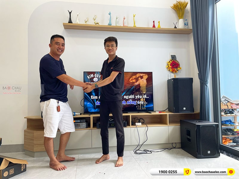 Lắp đặt dàn karaoke gia đình anh Kiên