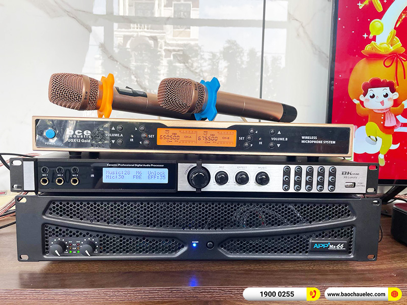 Lắp đặt dàn karaoke trị giá hơn 30 triệu cho anh Kiệt tại Đồng Nai (Denon DP-R312, APP MZ66, X6 Luxury, UGX12 Gold)