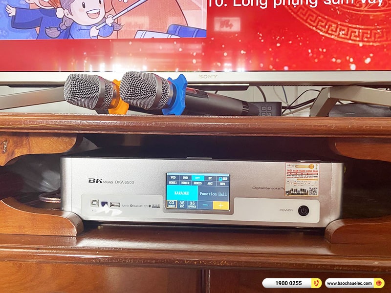 Lắp đặt dàn karaoke trị giá hơn 20 triệu cho anh Linh tại Đồng Nai (Domus DP6100 Max, BKSound DKA 6500) 