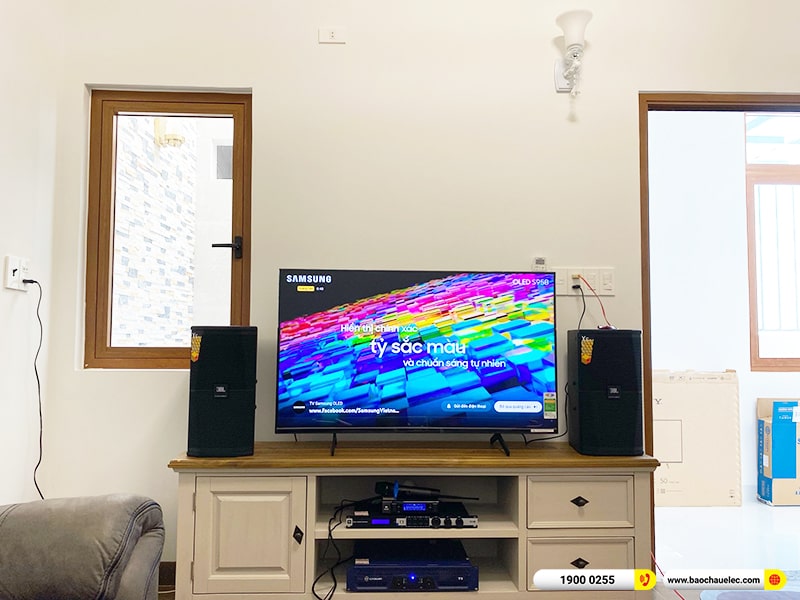Lắp đặt dàn karaoke trị giá gần 60 triệu cho anh Long tại Đồng Nai (JBL XS08, Crown T3, KX180A, JBL A100P, JBL VM200) 