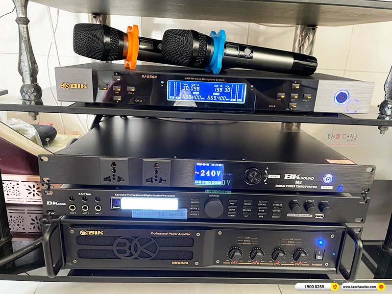Lắp đặt dàn karaoke trị giá hơn 30 triệu cho anh Phi tại Đồng Nai (BIK BSP 412II, VM840A, X5 Plus, BJ-U500, BKSound M8) 