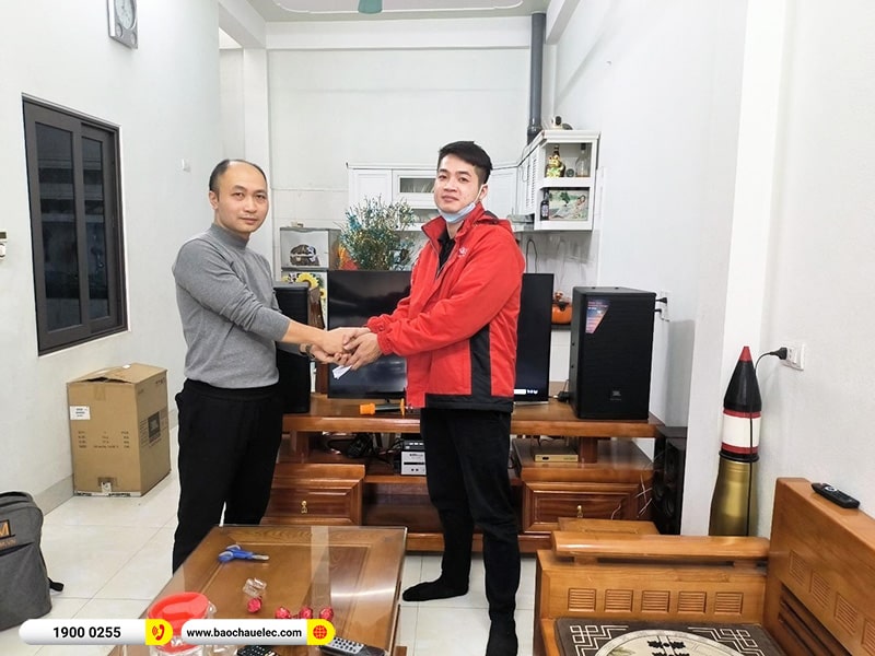 Lắp đặt dàn karaoke trị giá hơn 30 triệu cho anh Phương tại Hà Nội (JBL MTS10, BKSound DP4500, U900 Plus X) 