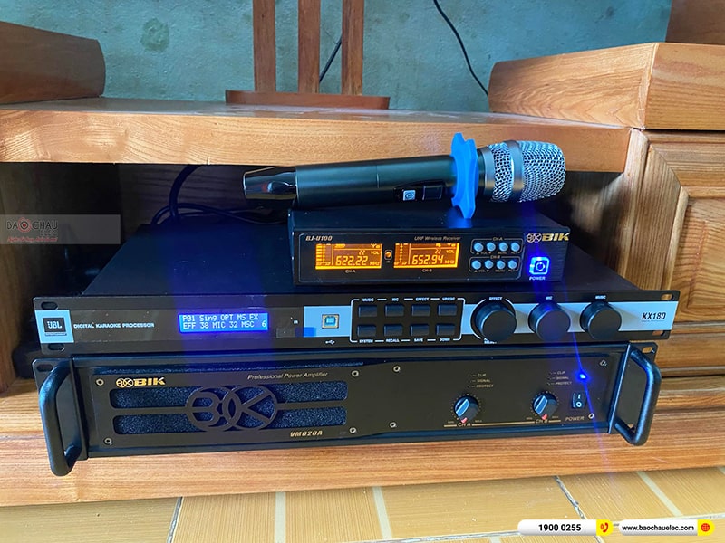 Lắp đặt dàn karaoke trị giá hơn 40 triệu cho anh Quyền tại Đồng Nai (BIK BSP 412II, VM620A, KX180A, SW612B, BJ-U100)