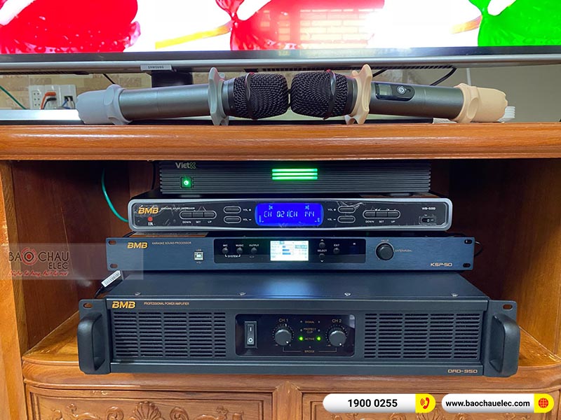 Dàn karaoke gia đình anh Sơn