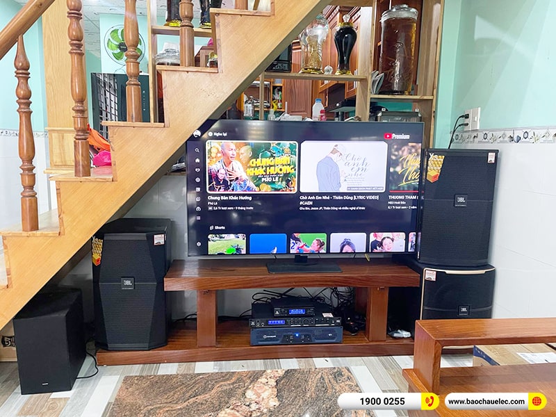 Lắp đặt dàn karaoke JBL gần 74tr cho anh Sông tại Đồng Nai (JBL XS12, Crown T7, JBL VX8, Pasion 12SP, JBL VM200) 