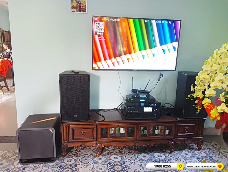 Lắp đặt dàn karaoke trị giá hơn 100 triệu cho anh Vinh tại Đồng Nai (RCF CMAX 4112, VM820A, K9900II Luxury, HTS12, VM300,…) 