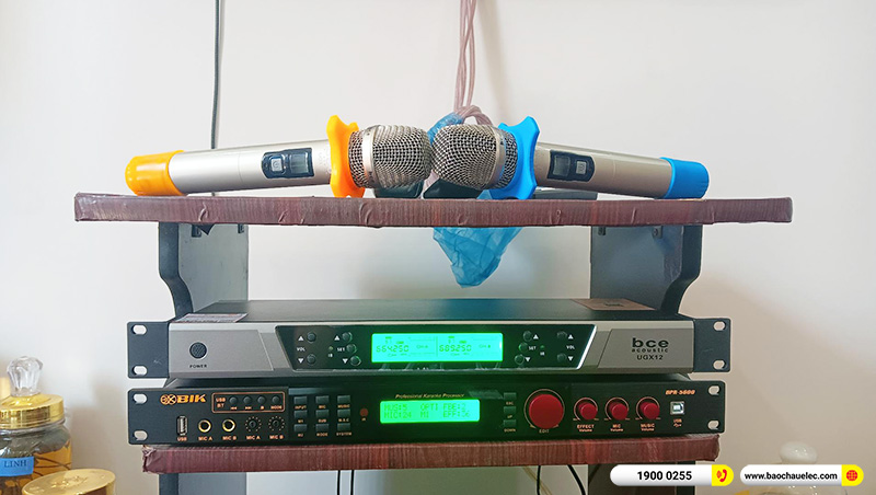 Lắp đặt dàn karaoke trị giá hơn 40 triệu cho anh Vũ tại Đồng Nai (BIK BSP 412II, VM620A, BPR-5600, SW612, BCE UGX12) 