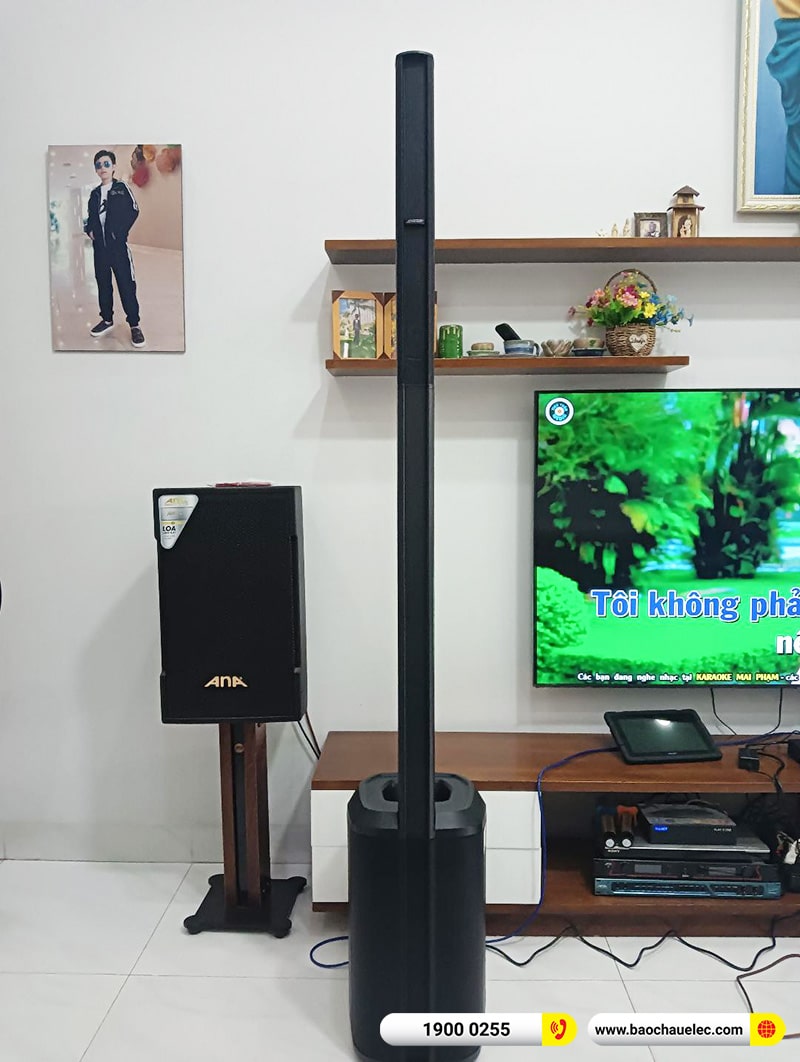 Lắp đặt dàn karaoke, loa Bose di động trị giá hơn 90 triệu cho anh Hảo tại Đồng Nai (Bose L1 Pro8, KX180A, JBL VM200)