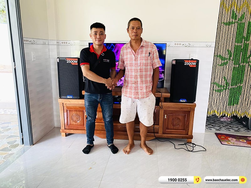 Lắp đặt d&agrave;n karaoke trị gi&aacute; khoảng 40 triệu cho chị Hằng tại Đồng Nai (Alto TS412, JBL KX180A, JBL VM200) 