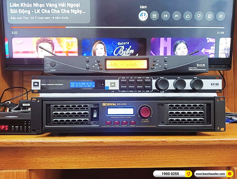 Lắp đặt dàn karaoke trị giá hơn 60 triệu cho chị Thảo tại Đồng Nai (BMB CSS 1212SE, BPA-8200, KX180A, NS-SW300, UGX12 Plus)