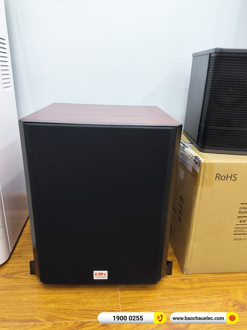 Lắp đặt dàn karaoke trị giá gần 30 triệu cho chị Thủy tại Hà Nội (JBL CV1052T, BKSound DKA 6500, SW612B)