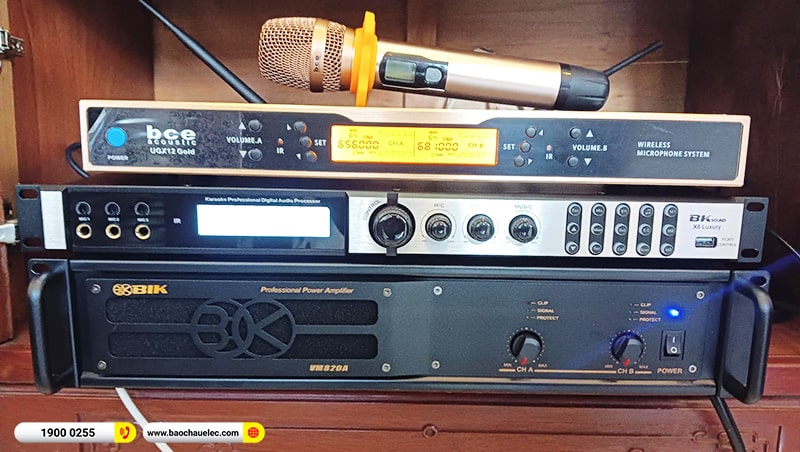 Lắp đặt dàn karaoke trị giá gần 50 triệu cho chị Tuyến tại Đồng Nai (Domus DP6150, VM820A, X6 Luxury, SW815, UGX12 Gold)