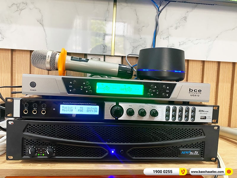 Lắp đặt dàn karaoke trị giá gần 40 triệu cho chú Liêm tại Đồng Nai (BIK BSP 412II, APP MZ86, X6 Luxury, SW612B, BCE UGX12)